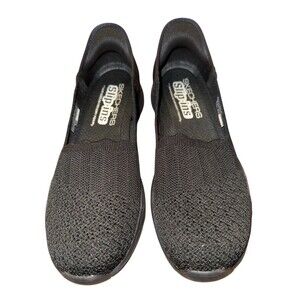 Skechers Slip-Ins Slip-On Sneakers Womens 7.5 Black Stretch Fit Walking